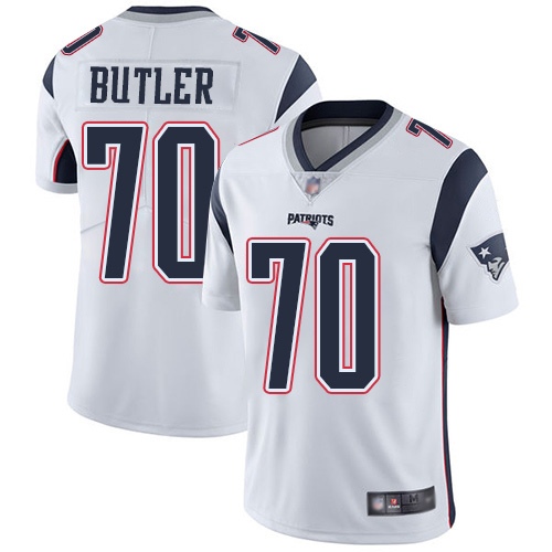 New England Patriots Football #70 Vapor Untouchable Limited White Men Adam Butler Road NFL Jersey->youth nfl jersey->Youth Jersey